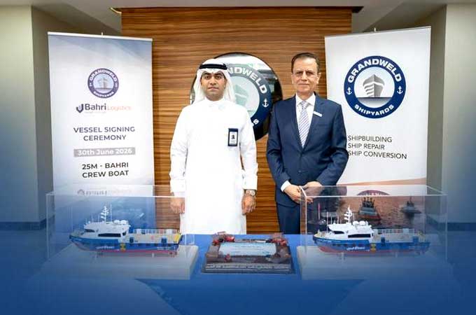 Bahri Logistics orders two offshore support vessels from Grandweld